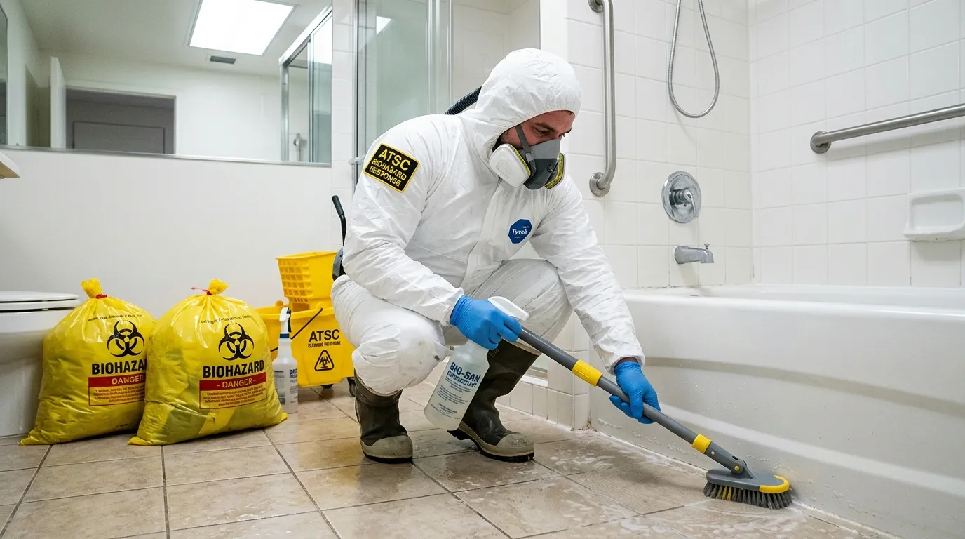 Decontamination equipment deployed for Blood Cleanup in Stroudsburg